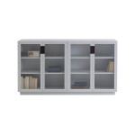 Asplund Frame 160 Medium glasdörrar är tillverkad i lackerad MDF med fällbara dörrar.
