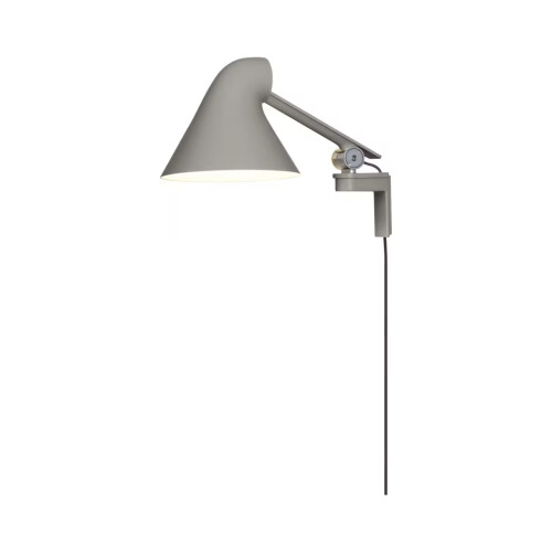 NJP vägglampa ljusgrå