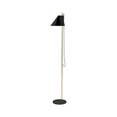 Louis Poulsen YUH golvlampa svart/mässing