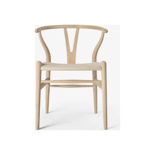 Carl Hansen CH24 Y-stol med lädersits